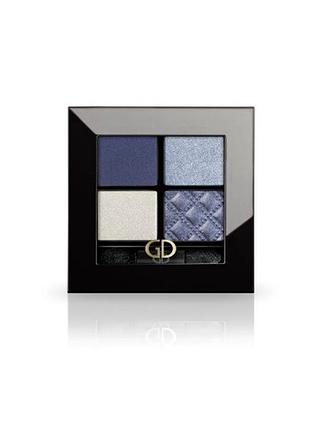 Тени для век 4-х цветные ga-de idyllic eye shadow № 39 denim blue , 7г