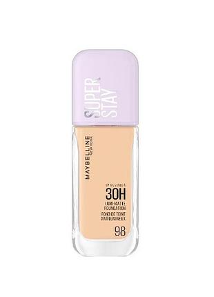 Стійка тональна основа maybelline new york super stay lumi-matte 98, 35 мл