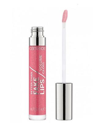 Блиск для губ catrice better than fake lips volume gloss 050 plumping pink, 5 мл
