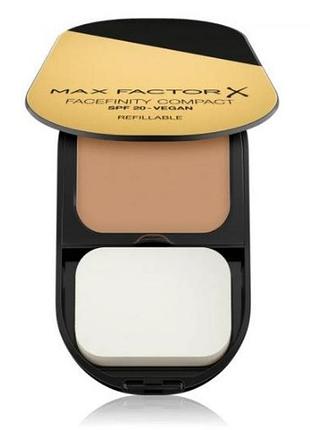 Компактна пудра для обличчя max factor facefinity refill compact №02 ivory, 10 г