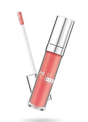 Блеск для губ pupa miss pupa gloss 202 frosted apricot, 5 мл