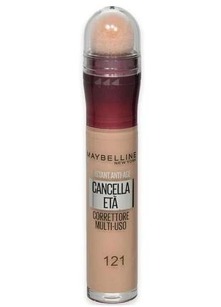Консилер для лица maybelline new york instant eraser multi-use concealer 121 light honey, 6.8 мл