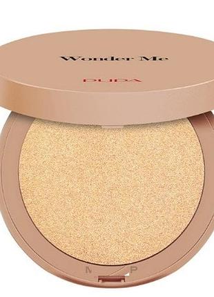 Хайлайтер pupa wonder me glow 102 - pure gold, 7.5 г
