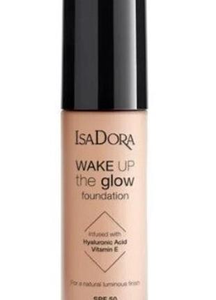 Тональна основа для обличчя isadora wake up the glow 3c, 30 мл