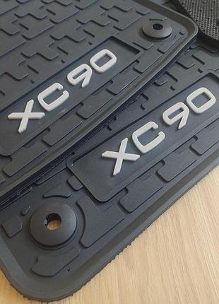 Коврики в салон volvo xc90 (2015+) оригинальные резиновые oem style
