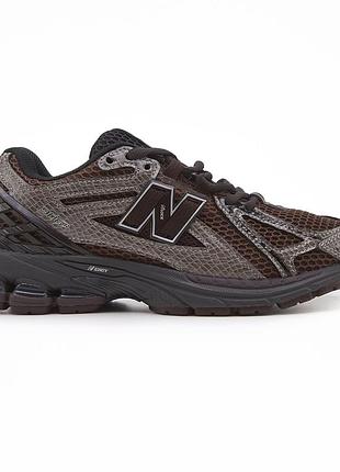 Коричневі кросівки унісекс new balance 1906r thunder brown х нью беланс 42