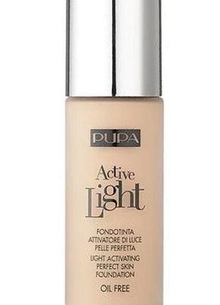 Тональна основа для обличчя pupa active light spf 10 - 020 nude, 30 мл