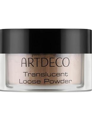 Пудра розсипчаста artdeco translucent loose powder 05 - translucent medium, 8 г