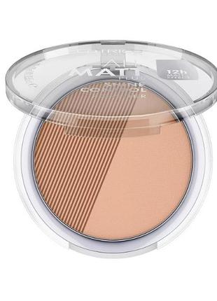 Матирующая компактная пудра catrice all matt plus 030 - warm beige, 10 г
