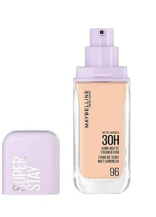 Стійка тональна основа maybelline new york super stay lumi-matte 96, 35 мл