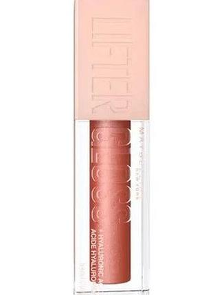 Блиск для губ maybelline new york lifter gloss з гіалуроновою кислотою 009 topaz, 5.4 мл