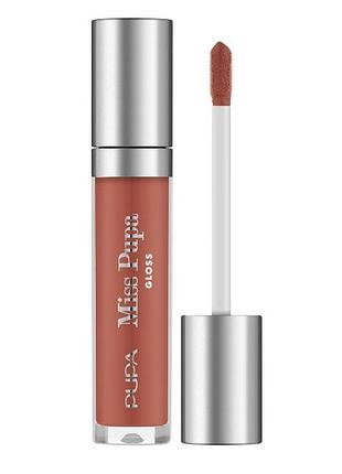Блеск для губ pupa miss pupa gloss 404 - warm nude, 5 мл