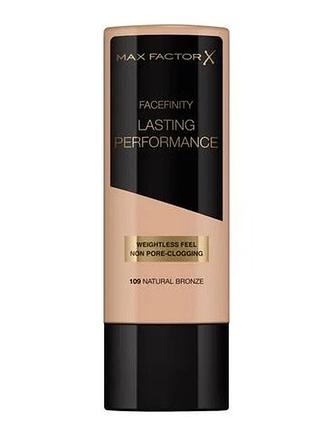 Тональна основа max factor facefinity lasting performance foundation 109 natural bronze, 35 мл