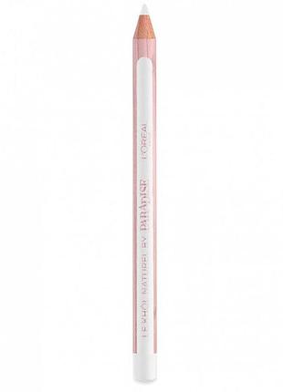 Карандаш для глаз l'oreal paris le khol naturel by paradise eyeliner 120 белый, 1.2 г