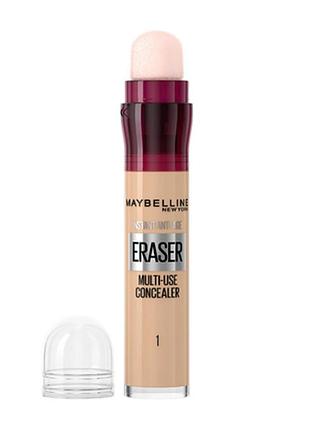 Консилер для лица maybelline new york instant eraser multi-use concealer 01 light, 6.8 мл