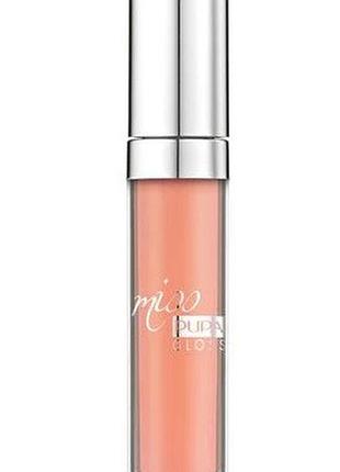 Блеск для губ pupa miss pupa gloss 201 tender apricot, 5 мл