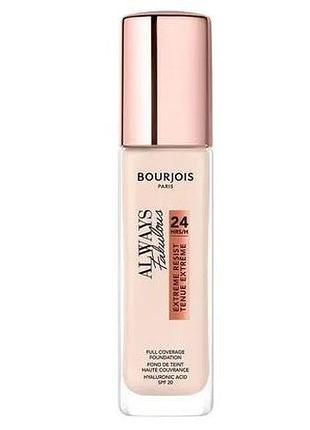 Тональна основа для обличчя bourjois always fabulous 24h extreme resist spf 20, 115 golden ivory, 30 мл