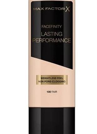 Тональна основа max factor facefinity lasting performance foundation 100 fair, 35 мл