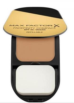 Компактная пудра для лица max factor facefinity compact foundation, spf 20, refillable 006 golden, 10 г