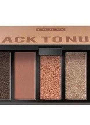 Палетка тіней для повік pupa make up stories compact 01 back to nude, 13.3 г