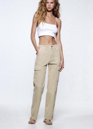 Брюки карго zara