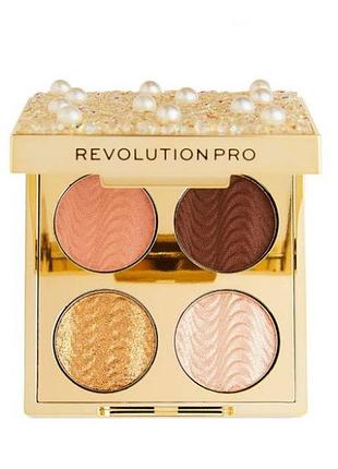 Палетка тіней для макіяжу revolution pro ultimate eye look palette diamonds and pearls, 3.2 г