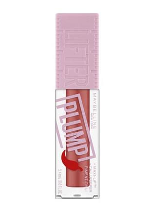 Блиск-плампер для губ maybelline new york lifter plump з екстрактом перцю чилі 005 - peach fever, 5.4 мл