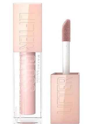 Блиск для губ maybelline new york lifter gloss з гіалуроновою кислотою, 002 ice, 5.4 мл