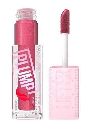 Блиск-плампер для губ maybelline new york lifter plump з екстрактом перцю чилі 002 mauve bite, 5.4 мл