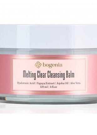 Бальзам для зняття макіяжу melting clear cleansing balm bogenia, 120 мл