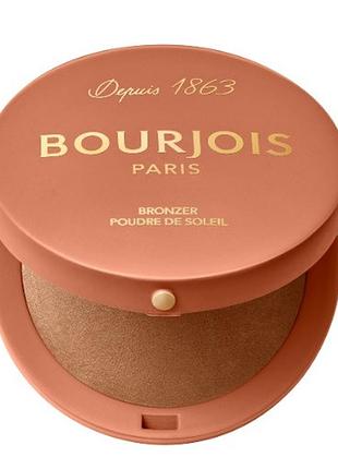 Бронзер для обличчя bourjois maxi round pot bronzer 002 - dark medium, 2.5 г