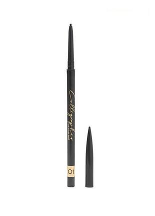 Ультратонкий олівець для очей calligraphe rvivienne sabo 01 чорний, 0,05 г