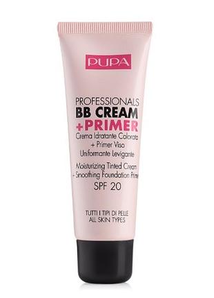 Тональний крем pupa profesional bb cream + primer tone-cream 002, 50 мл