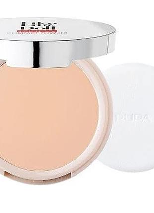 Компактная пудра для лица pupa like a doll compact powder spf 15, 04 warm beige, 10 г