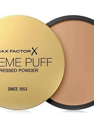 Компактна пудра для обличчя max factor creme puff pressed powder 42 deep beige, 14 г