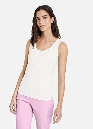 Біла базова майка gerry weber organic cotton, молочна, 95% бавовна, m