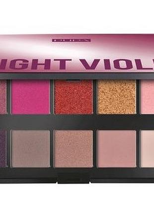 Палетка теней для век pupa make up stories palette 003 bright violet, 18 г