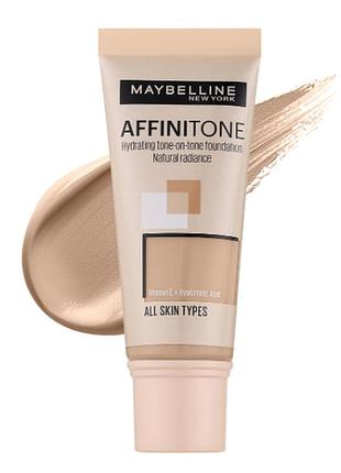 Тональний крем для обличчя maybelline new york affinitone 02 - light porcelain, 30 мл