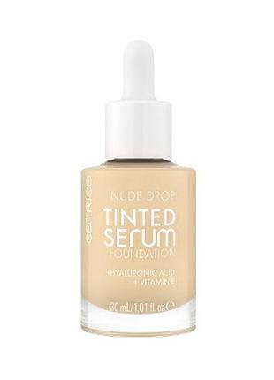 Тональна основа catrice nude drop tinted serum fondation 020w, 30 мл