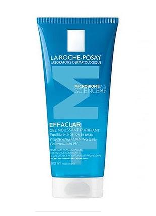 Гель-мус для очищення проблемної шкіри обличчя la roche-posay effaclar+м, 200 мл
