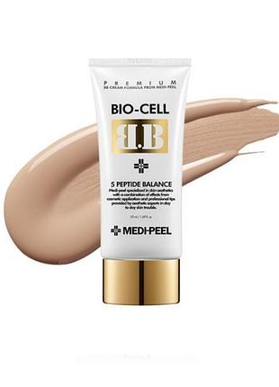 Вв крем для обличчя medipeel bb cream bio-cell 5 peptide balance, 50 мл