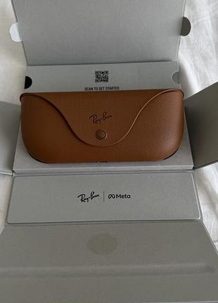 Смарт-окуляри ray-ban meta wayfarer gen2 largeshiny black frame/clear to graphite green transit.lens. rw4012 601/1m 53-22