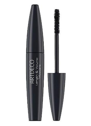 Туш artdeco length & volume 01 black, 12 мл