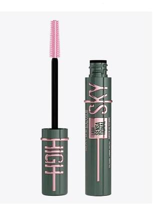 Туш для вій maybelline lash sensational sky high green зелена, 7.2 мл