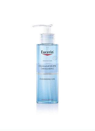 Гель для умывания eucerin dermatoclean hyaluron refreshing cleansing gel, 200 мл