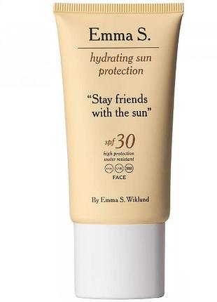 Водостойкий увлажняющий солнцезащитный крем emma s. hydration sun protection spf 30, 50 мл