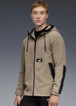Флісова куртка puma polar fleece з капюшоном | оригінал | розмір s (us)