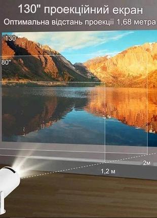 Смарт міні-проектор 4k android 11 wi-fi 6 з вбудованим динаміком / домашній мультимедійний кінотеатр для фільмів та відеоігор