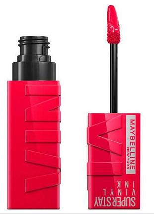 Помада для губ с глянцевым финишем maybelline new york superstay vinyl ink 45 capricious, 4.2 мл