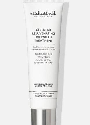 Нічний омолоджуючий засіб з пептидами estelle & thild cellular rejuvenating overnight treatment, 50 мл